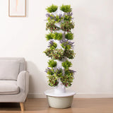 Runder Hydroponic Tower – Frische Ernte auf kleinstem Raum