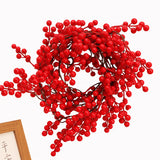 Künstliche Weihnachtsbeeren-Girlande – Handgefertigte Deko-Ranke für Haus & Garten