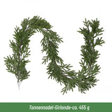 Künstliche Weihnachts-Tannengirlande – Handgefertigt, realistische Nadeln, vielseitig einsetzbar