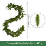 Künstliche Weihnachts-Tannengirlande – Handgefertigt, realistische Nadeln, vielseitig einsetzbar