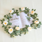 Künstlicher Rosen-Efeu – Handgefertigte Blumenranke für Haus & Garten