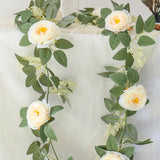 Künstlicher Rosen-Efeu – Handgefertigte Blumenranke für Haus & Garten