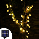 LED-Solar-Lichterkette – Bunte Outdoor-Lichter für Camping, Garten & Weihnachtsdekoration