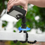 Oktopus Solarleuchte für Außen – Mit Clip & Wandhalterung